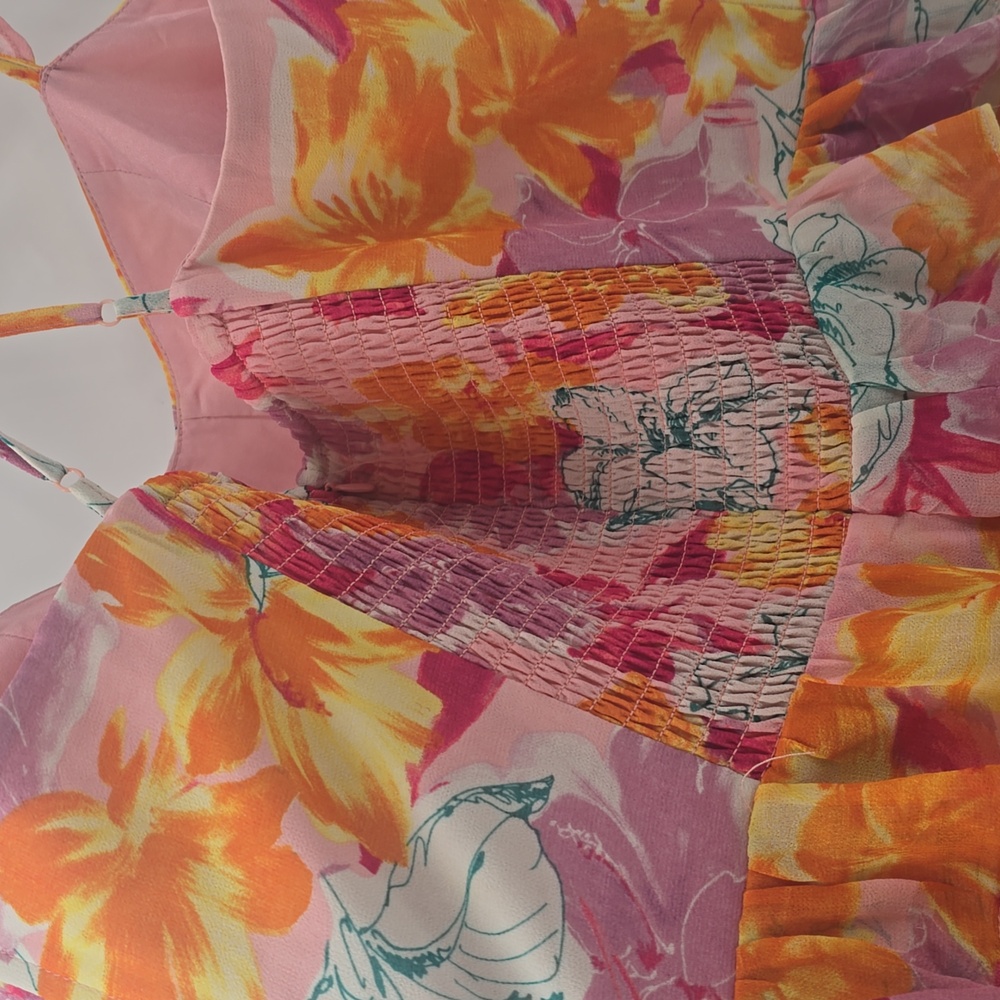 Wayf Floral Ruffle Maxi Dress - Picture 7 of 9